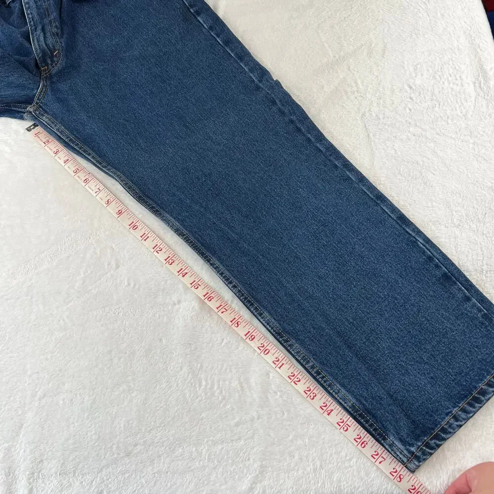 Levi's 550 Relaxed Fit Denim Blue Jeans men's size 34X28